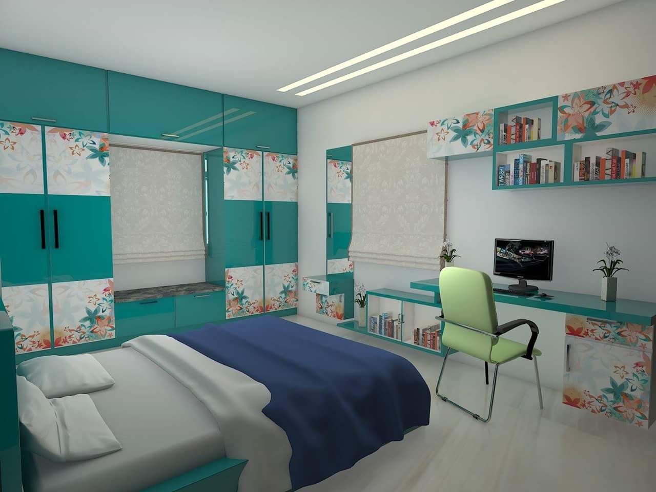 homify Chambre moderne Contreplaqué