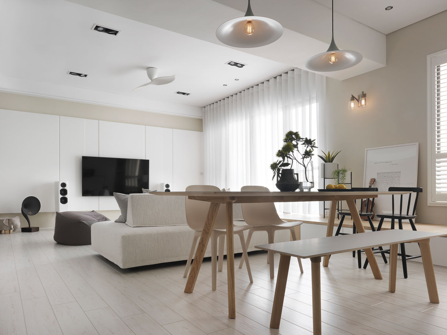 木星上的北歐幻想, 賀澤室內設計 HOZO_interior_design 賀澤室內設計 HOZO_interior_design Scandinavische eetkamers