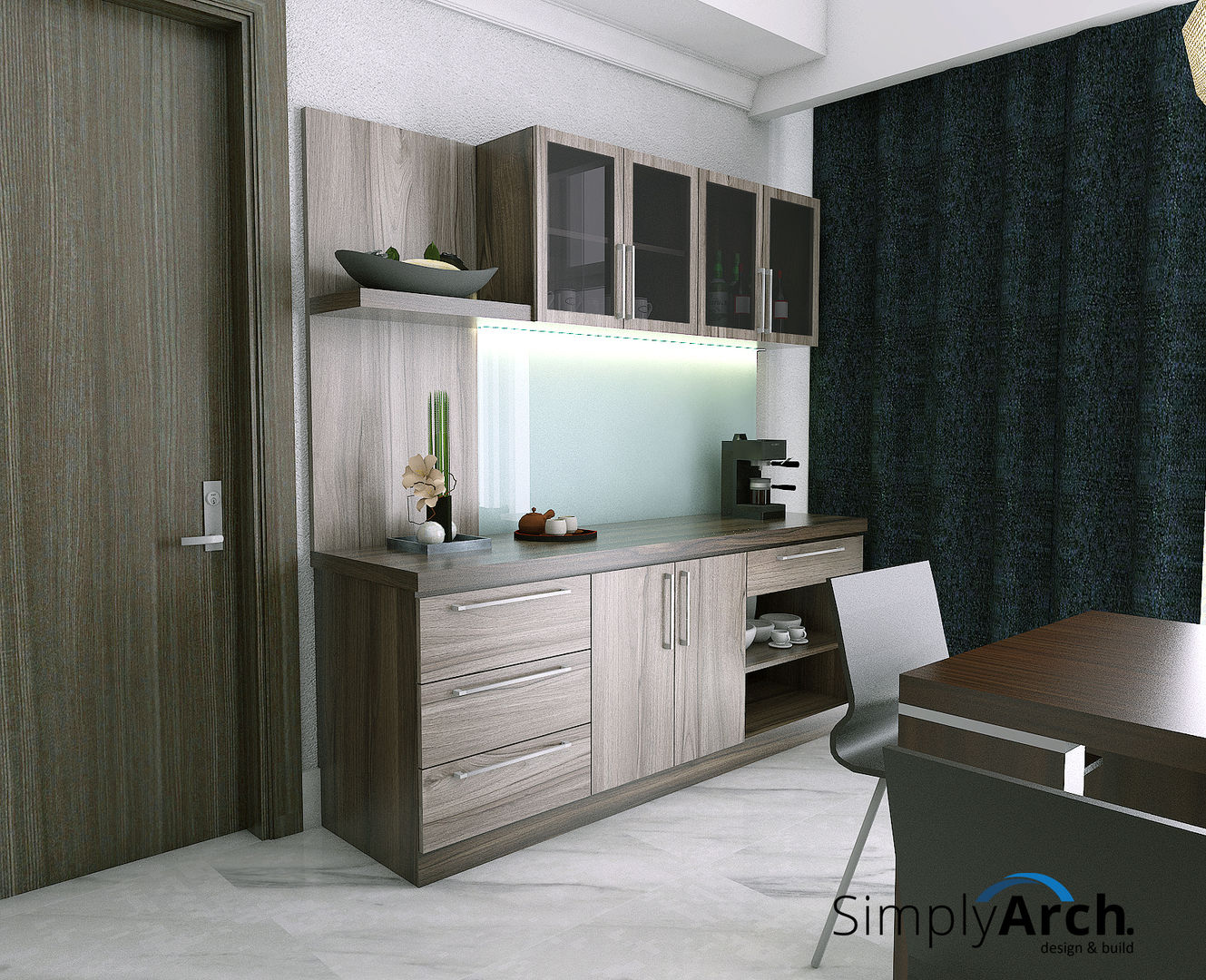 A-Apartment at Botanica Apartment, Simprug - South Jakarta, Simply Arch. Simply Arch. Modern kitchen