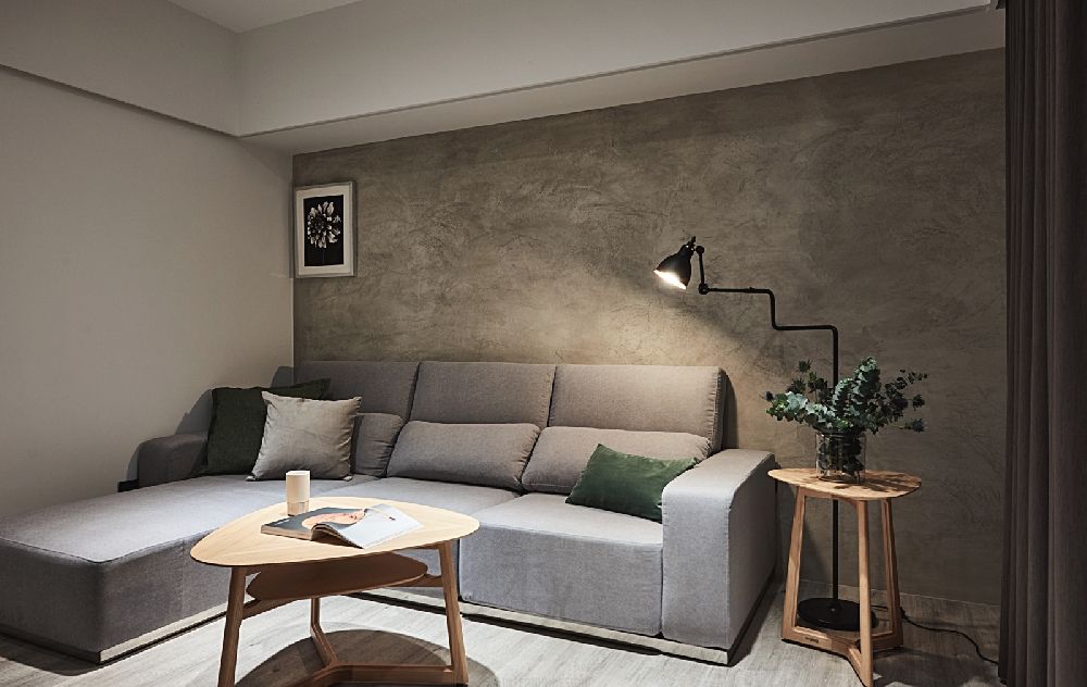 沙發背牆特殊漆 禾光室內裝修設計 ─ Her Guang Design Scandinavian style living room