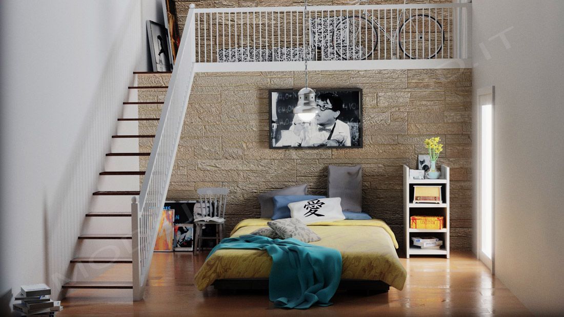 Loft moderno, Alessandro Chessa Alessandro Chessa Kamar Tidur Minimalis