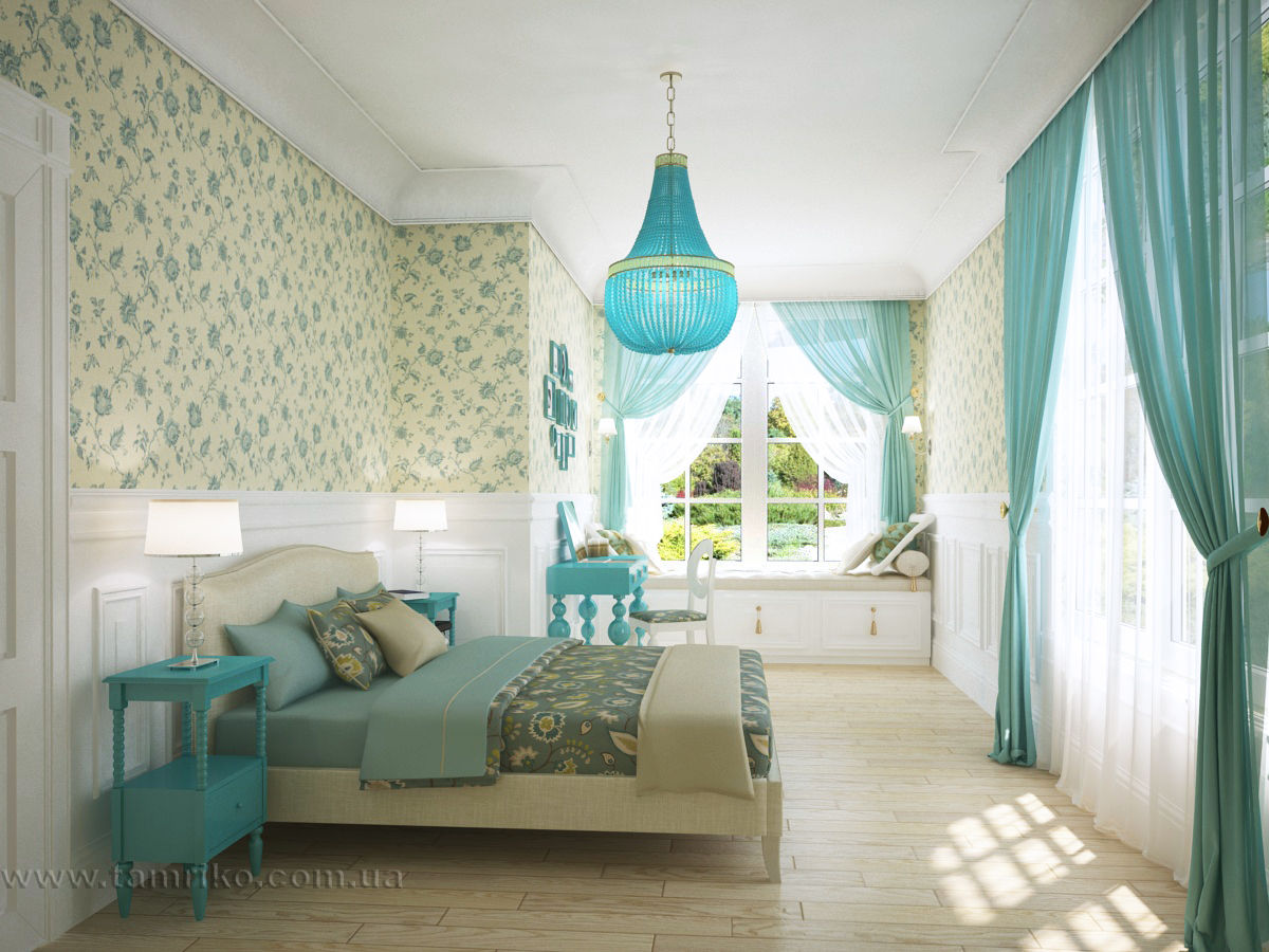 French country interior design Tamriko Interior Design Studio Country style bedroom