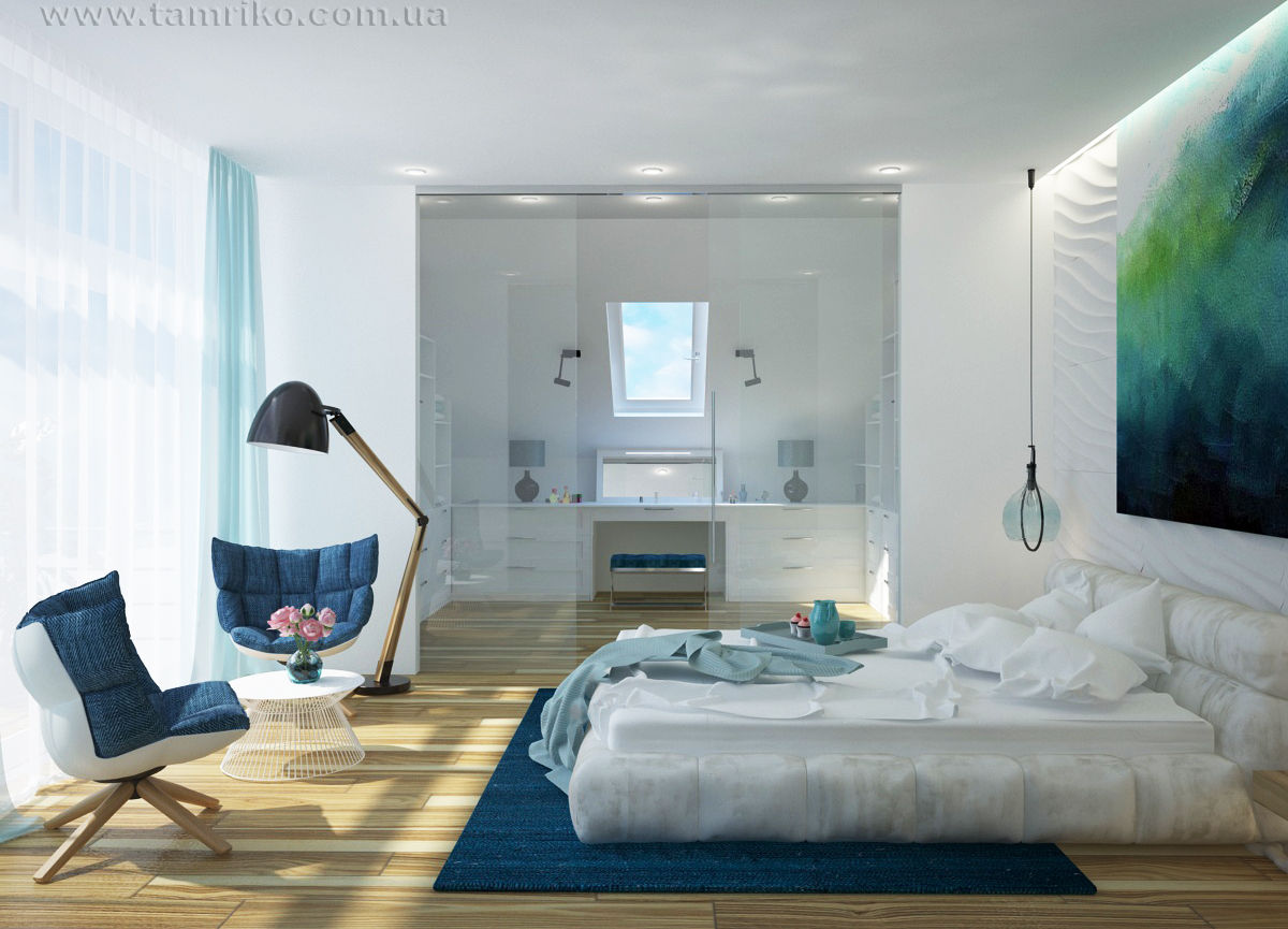 Minimalist interior design, Tamriko Interior Design Studio Tamriko Interior Design Studio Chambre minimaliste