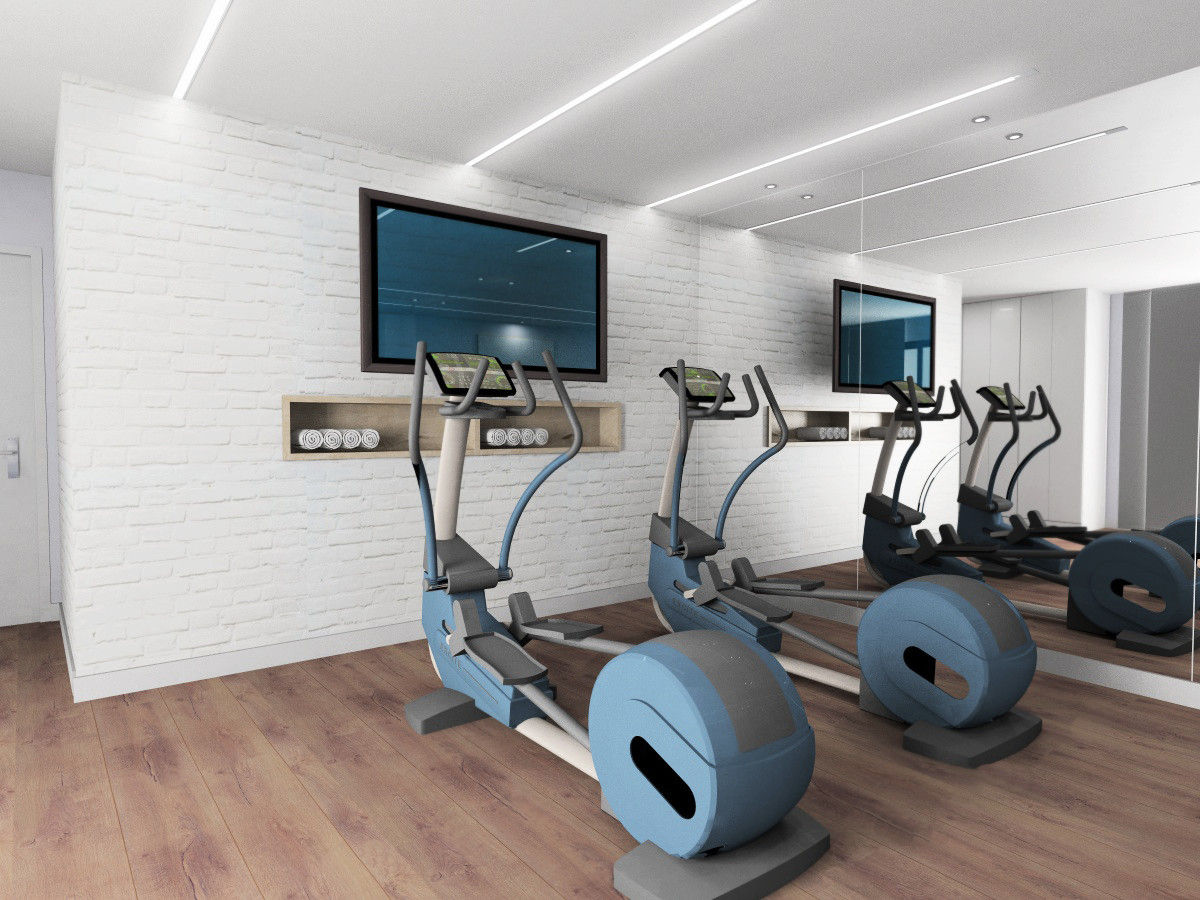 Diseño de gimnasio CARMAN INTERIORISMO Gimnasios domésticos modernos: Ideas, imágenes y decoración