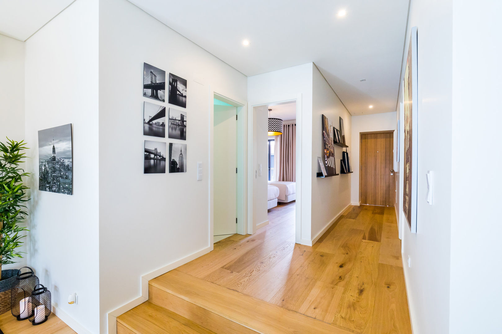 Bairro Alto - Apartamento T2, Sizz Design Sizz Design Scandinavian style corridor, hallway& stairs