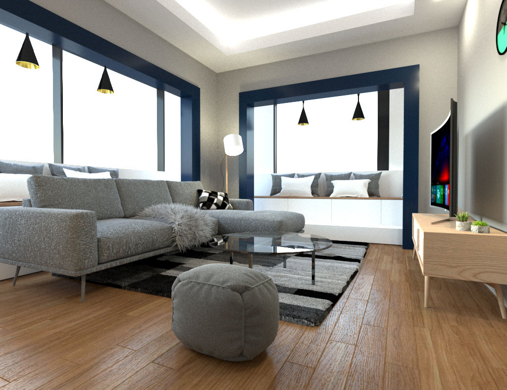제주도 서귀포시 성산읍 라메종베니 게스트하우스 리모델링공사, 디자인 이업 디자인 이업 Living room Solid Wood Multicolored