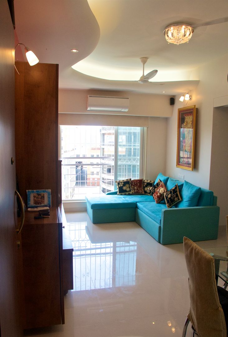 Residence at 4 Bungalows, Design Kkarma (India) Design Kkarma (India) Soggiorno eclettico