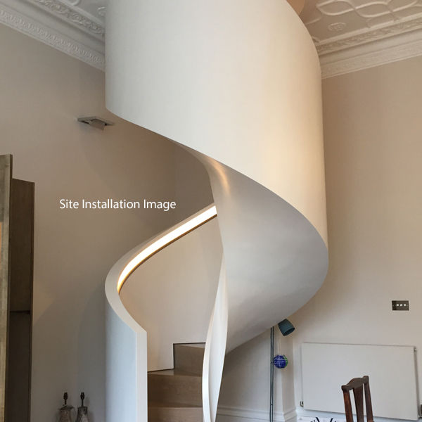 Helical space saver stair Bisca Staircases Stairs لکڑی Wood effect bisca,bespoke staircase,staircase