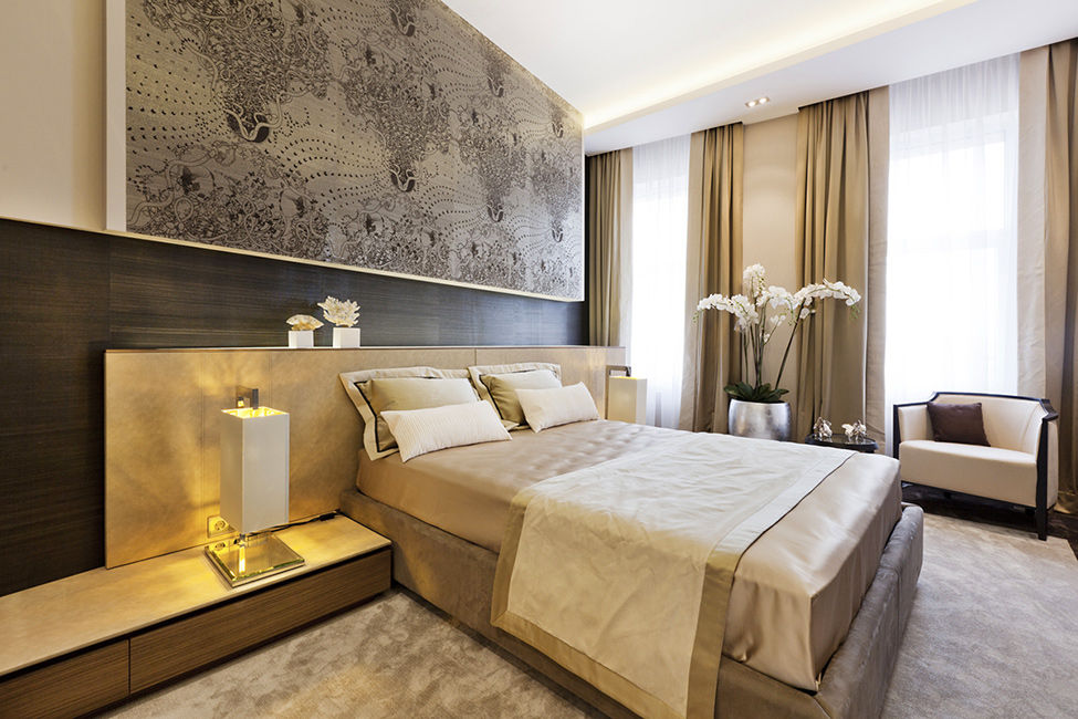 Apartment Design, CONCEPTIONS CONCEPTIONS Camera da letto moderna