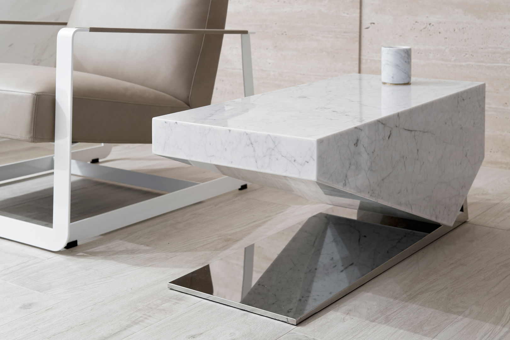 家具設計, Nestho studio Nestho studio Modern living room Marble Side tables & trays