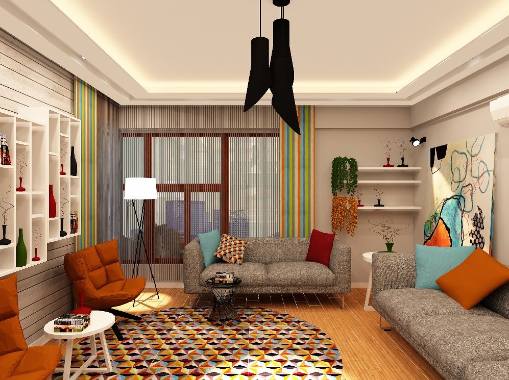 Nergiz-Av. Zeki Gümüş Evi , Mozeta Mimarlık Mozeta Mimarlık Living room Concrete