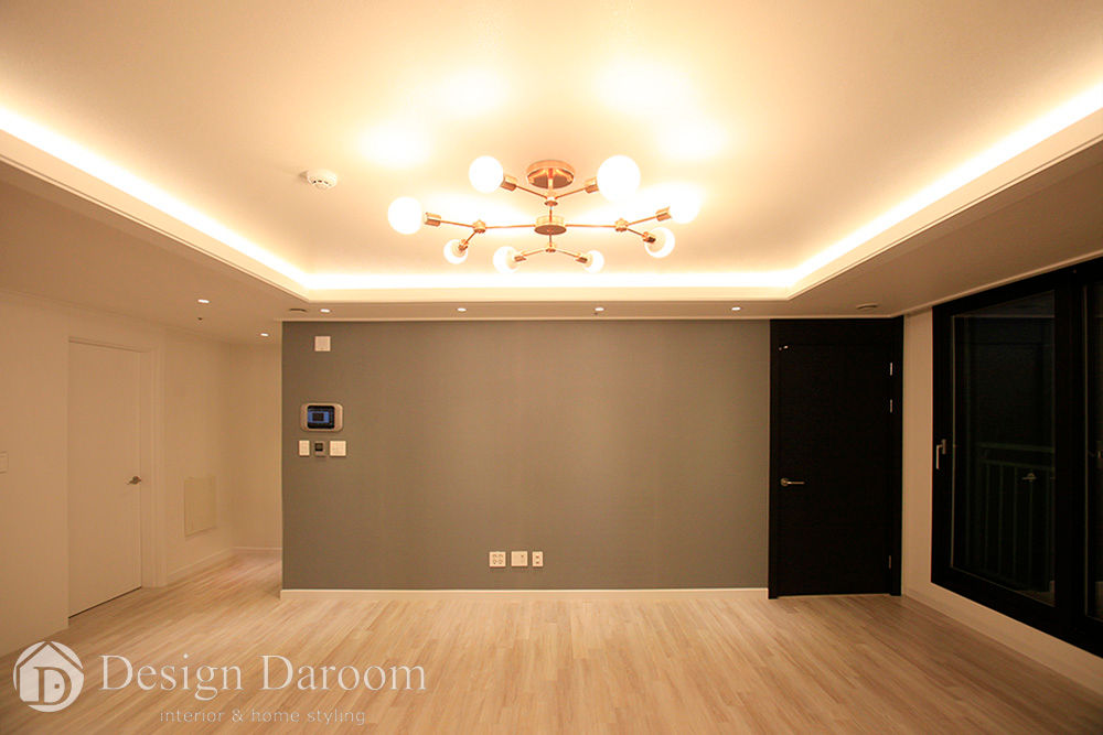 수유 두산위브 아파트 34py, Design Daroom 디자인다룸 Design Daroom 디자인다룸 Ruang Keluarga Klasik