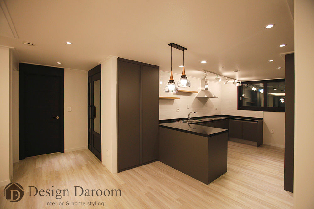 수유 두산위브 아파트 34py, Design Daroom 디자인다룸 Design Daroom 디자인다룸 Cocinas de estilo clásico