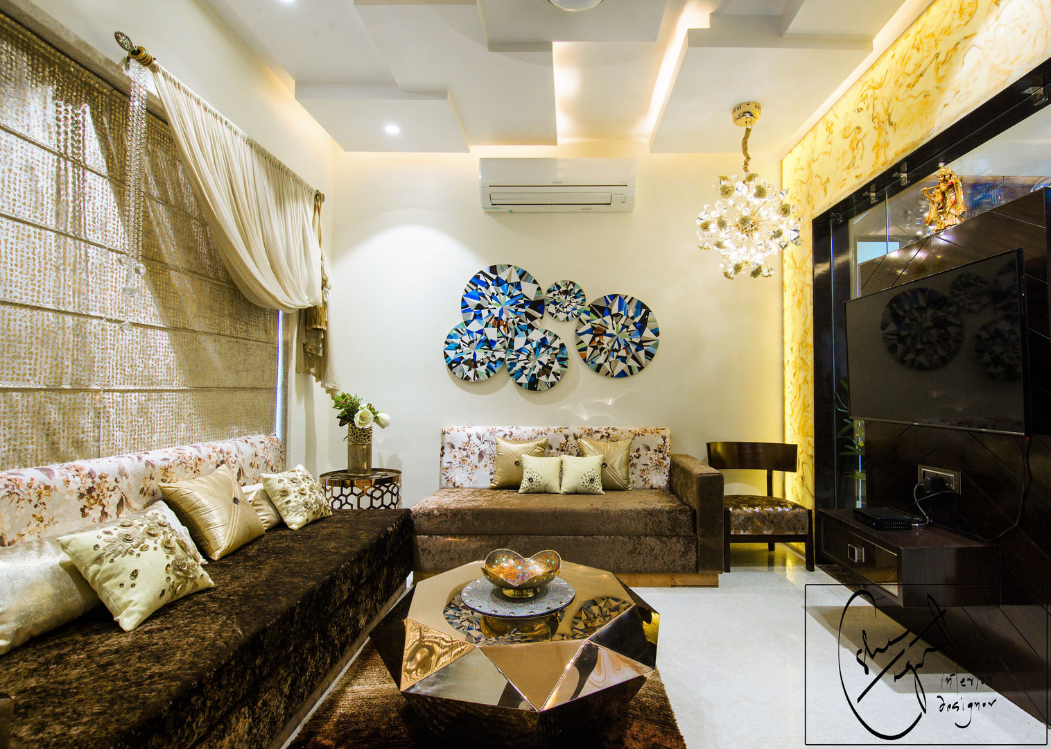Goel's, Aanandam World City, Raipur, ES Designs ES Designs Livings de estilo moderno