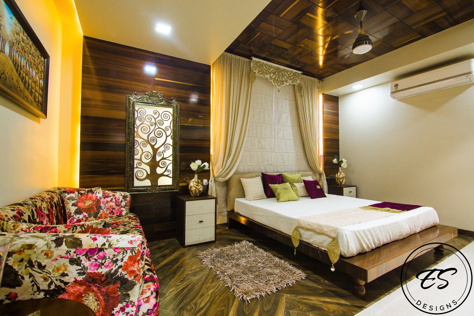 Goel's, Aanandam World City, Raipur, ES Designs ES Designs Dormitorios de estilo moderno