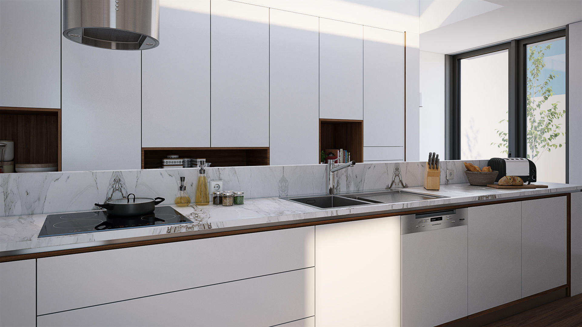 Cozinha-Projecto, Esboçosigma, Lda Esboçosigma, Lda Modern kitchen MDF