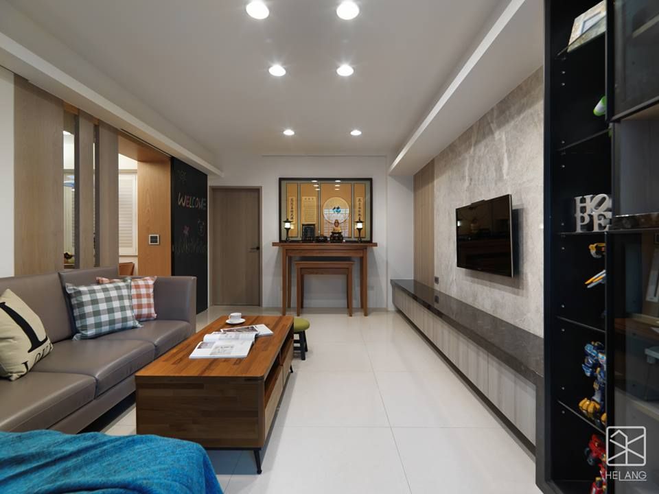 台北 - 中和, 禾廊室內設計 禾廊室內設計 에클레틱 거실
