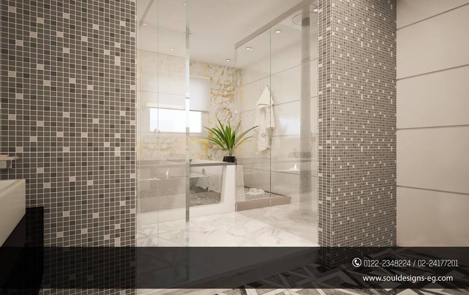 elegant & chic bathroom Soul Designs Nowoczesna łazienka Szkło