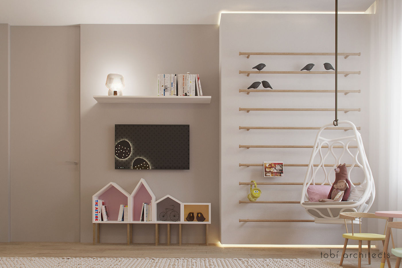 DREAMING OF LIGHT, Tobi Architects Tobi Architects Minimalist nursery/kids room