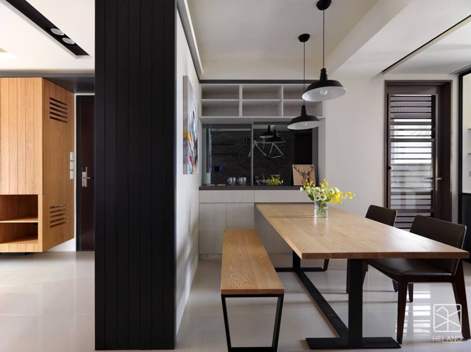 新業雅砌, 禾廊室內設計 禾廊室內設計 Sala da pranzo minimalista