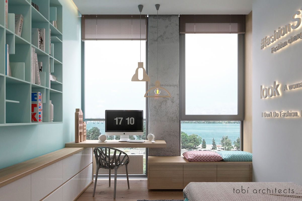 LOOKING AT DNIPRO, Tobi Architects Tobi Architects Boys Bedroom