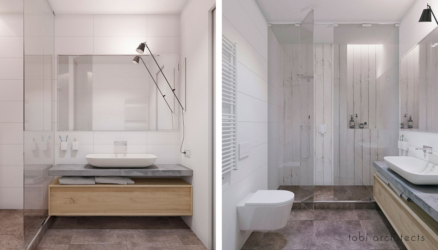 LOOKING AT DNIPRO, Tobi Architects Tobi Architects Minimalist style bathroom