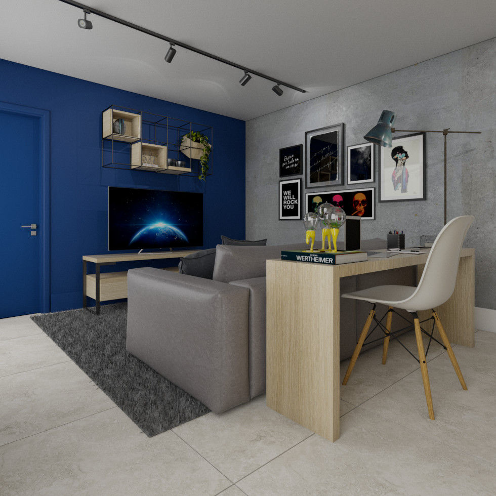 Apartamento Wide Cambui, StudioCS Arquitetura StudioCS Arquitetura Modern living room Concrete