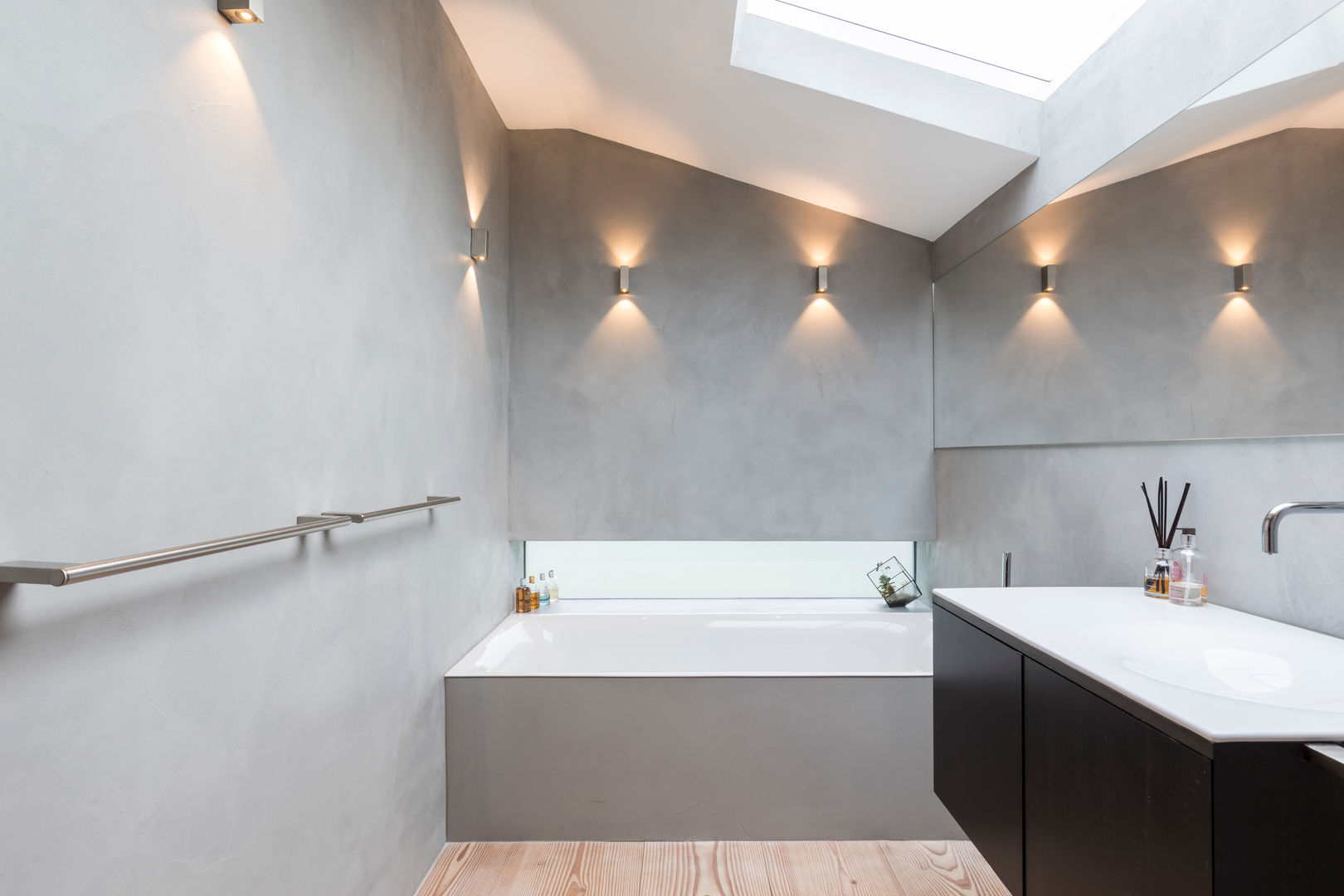 Microcement Bahtroom Cemlux Modern bathroom کنکریٹ