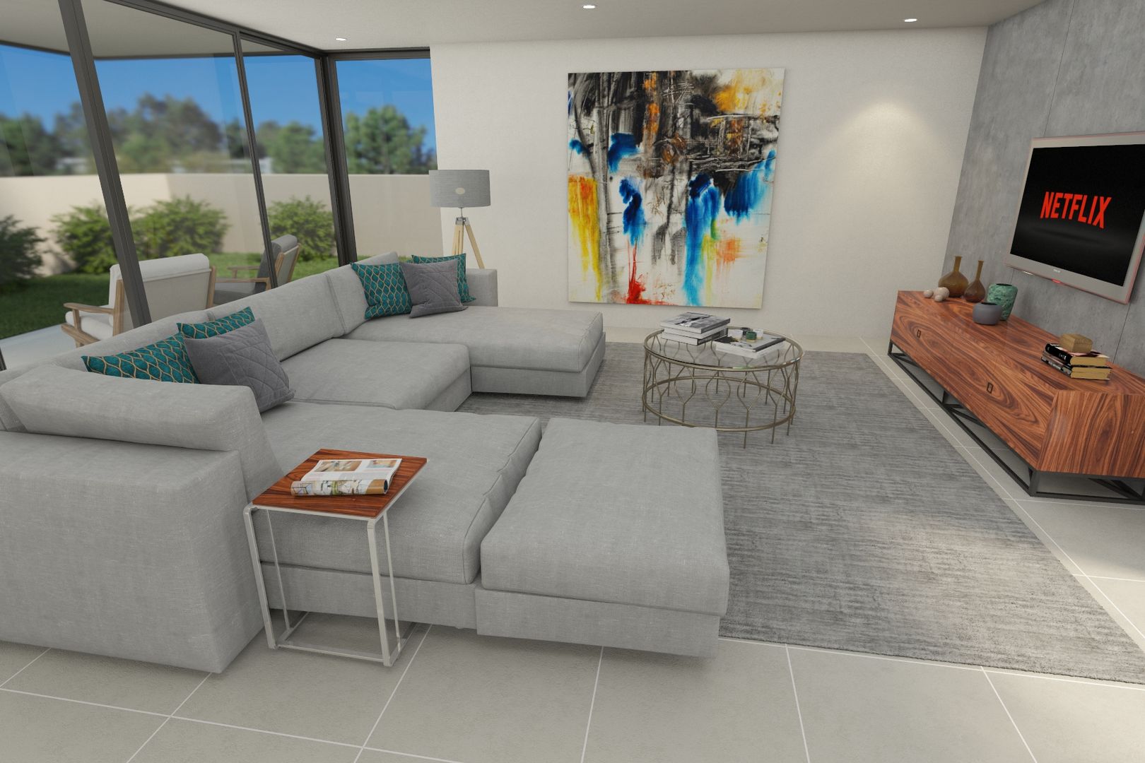 Living Room No Place Like Home ® Salas de estar modernas