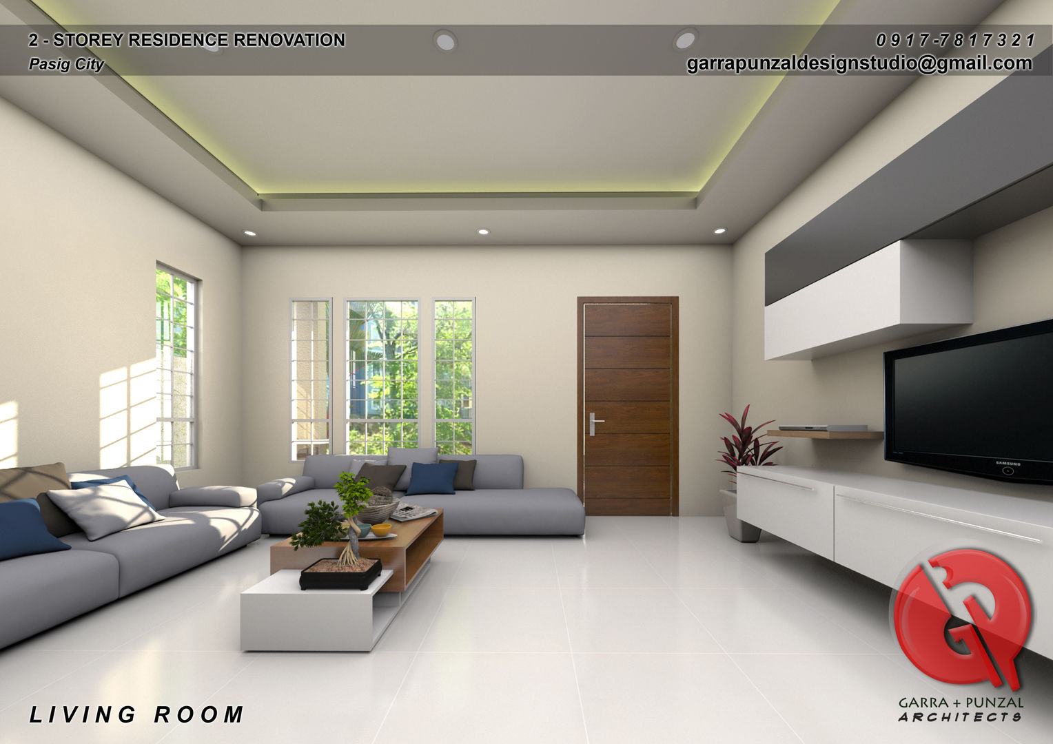 2-Storey Residence Renovation, Garra + Punzal Architects Garra + Punzal Architects Classic style living room