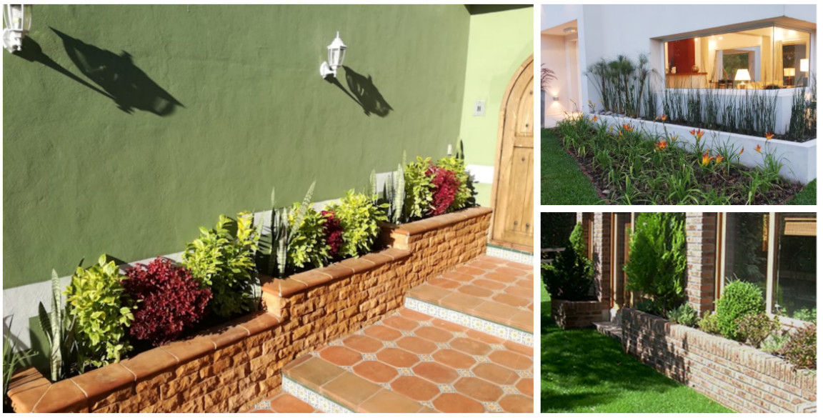 Jardineras en fachadas, jardineras rusticas, jardineras modernas, jardineras  minimalistas, jardineras de piedra, ja…