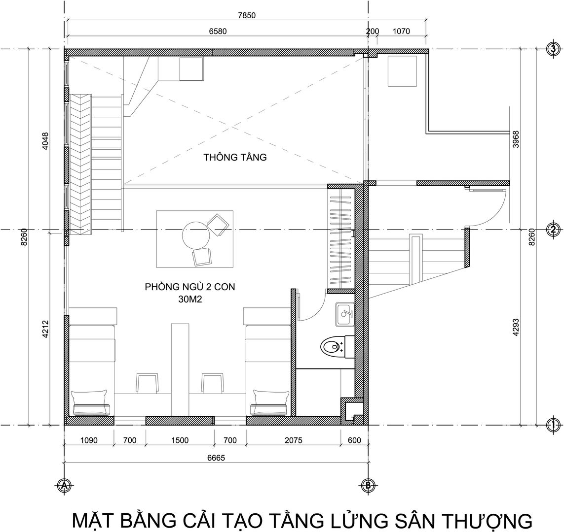 Cải tạo căn hộ Duplex -Lam Sơn - Tân Bình, Công Ty TNHH Archifix Design Công Ty TNHH Archifix Design Casas unifamiliares