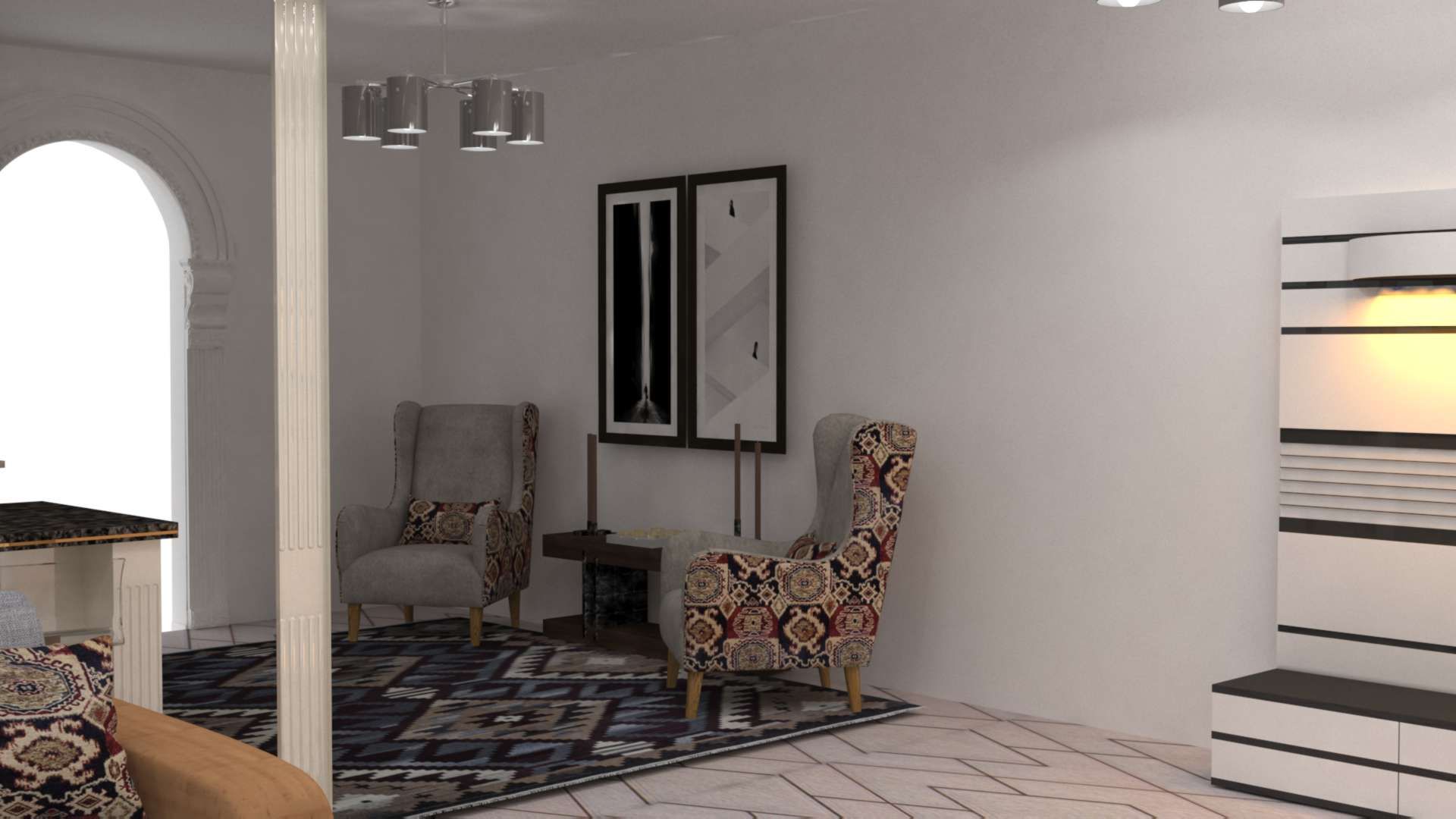 غرفة معيشة, Batool Batool Salas de estilo minimalista