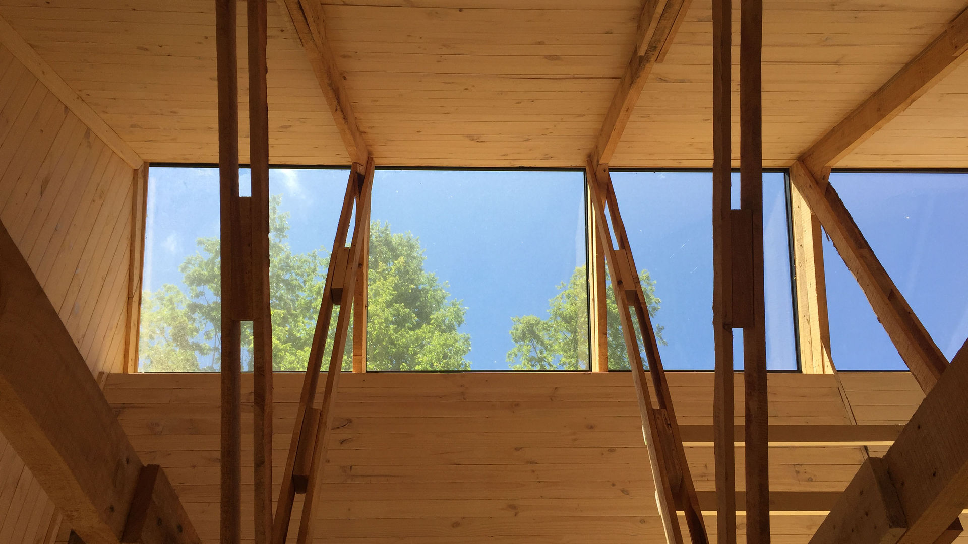 Cabaña de las Chimeneas de Luz, 2712 / asociados 2712 / asociados Lean-to roof لکڑی Wood effect