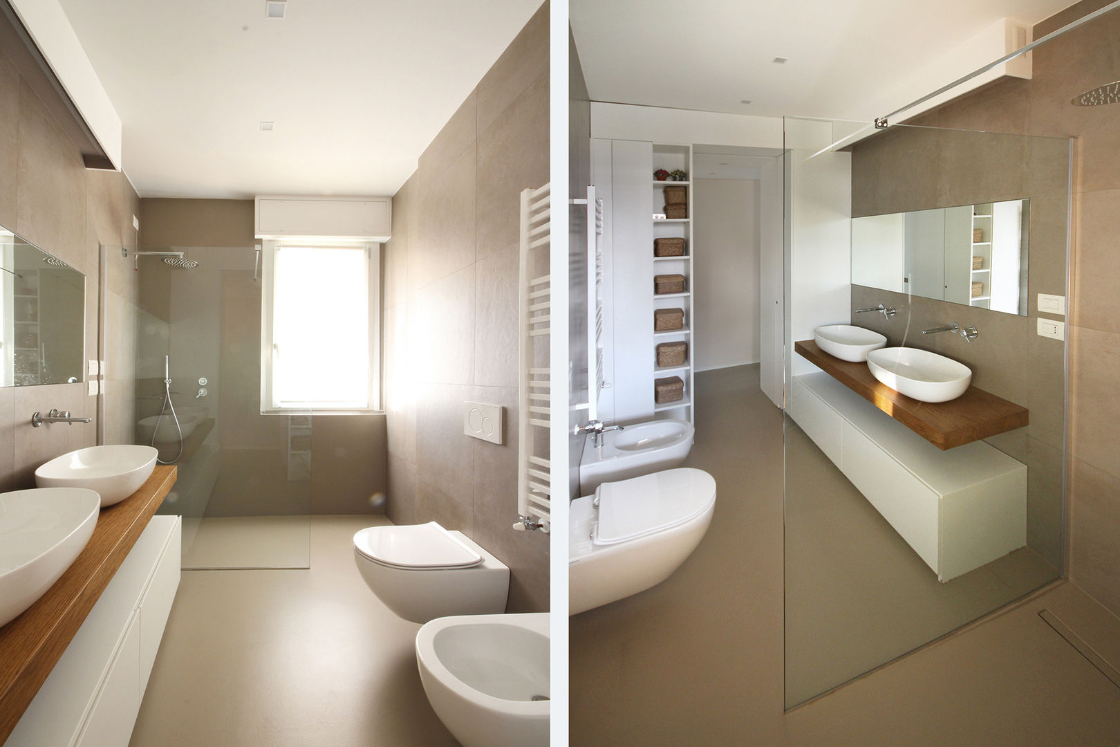 Arredamento Moderno su Misura per Villetta in Brianza , JFD - Juri Favilli Design JFD - Juri Favilli Design Bathroom ٹائلیں