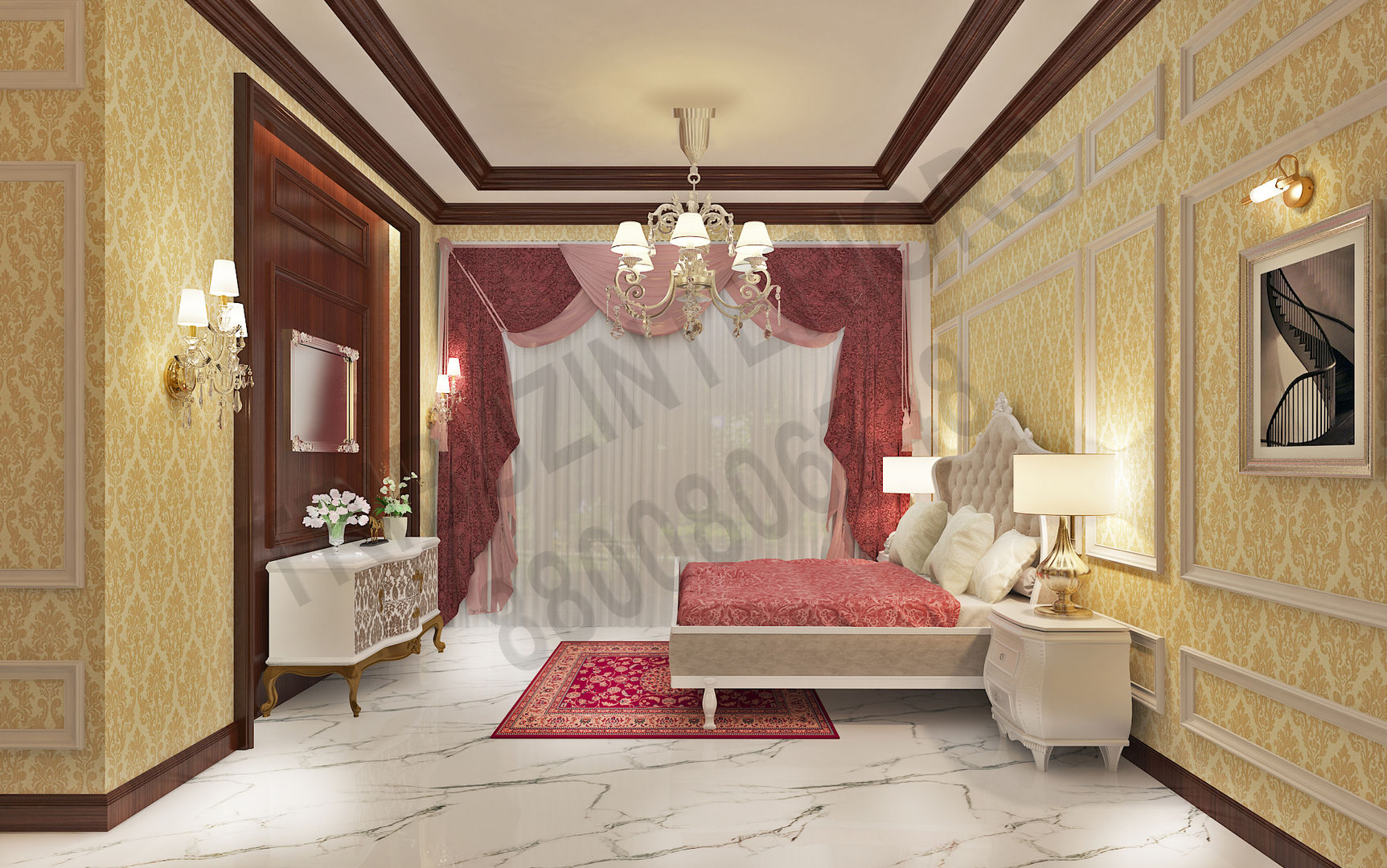 Central Park 2, Tribuz Interiors Pvt. Ltd. Tribuz Interiors Pvt. Ltd. Classic style bedroom