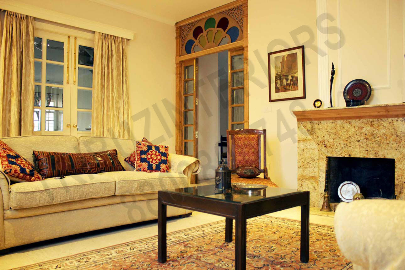 Heritage City 2, Tribuz Interiors Pvt. Ltd. Tribuz Interiors Pvt. Ltd. غرفة المعيشة