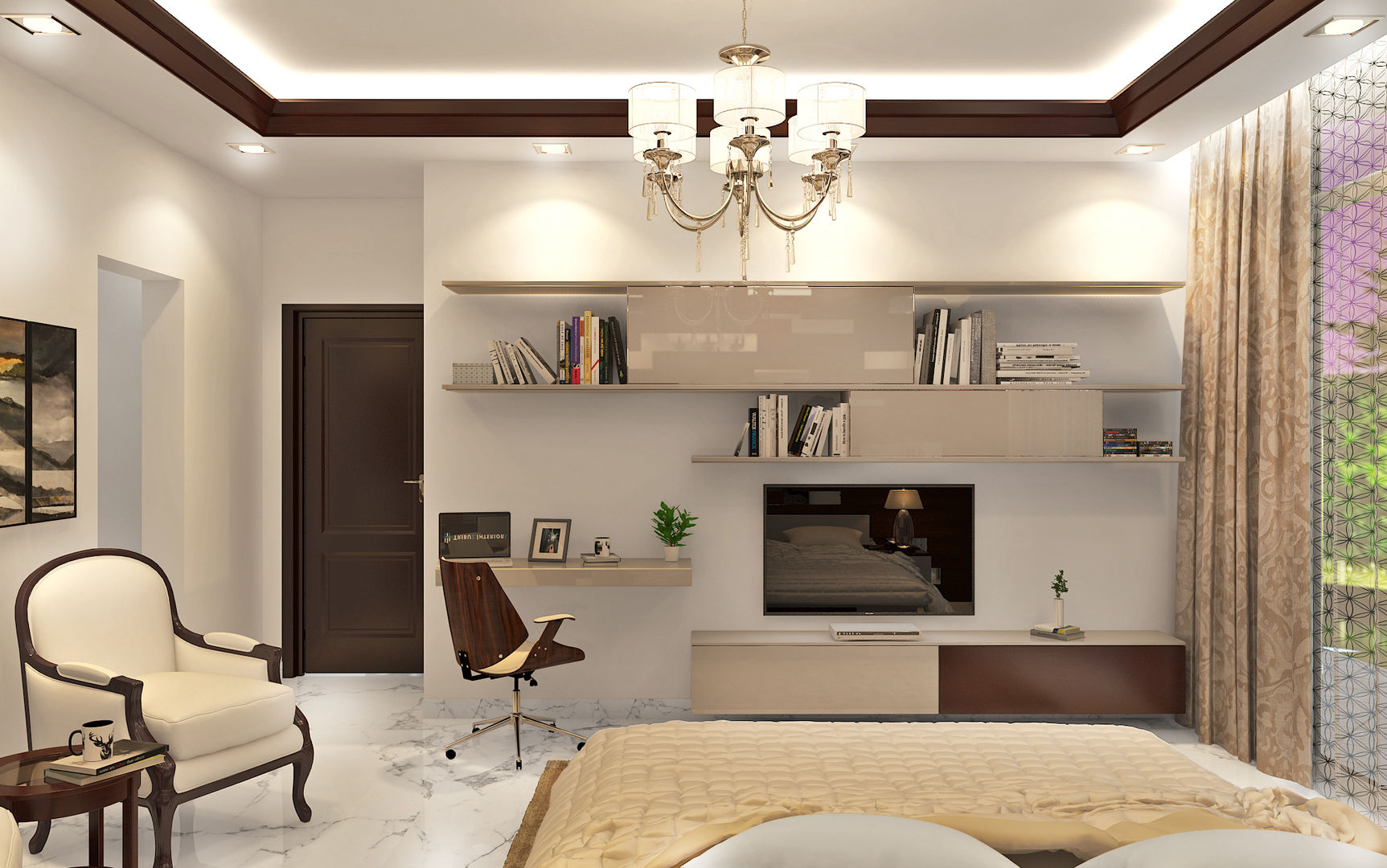 Essel Tower, Tribuz Interiors Pvt. Ltd. Tribuz Interiors Pvt. Ltd. Гостиная в стиле модерн