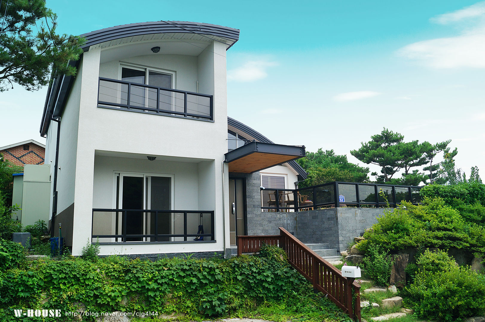 세종시 청벽마을 45평형 ALC친환경 리모델링, W-HOUSE W-HOUSE Casas de campo Concreto