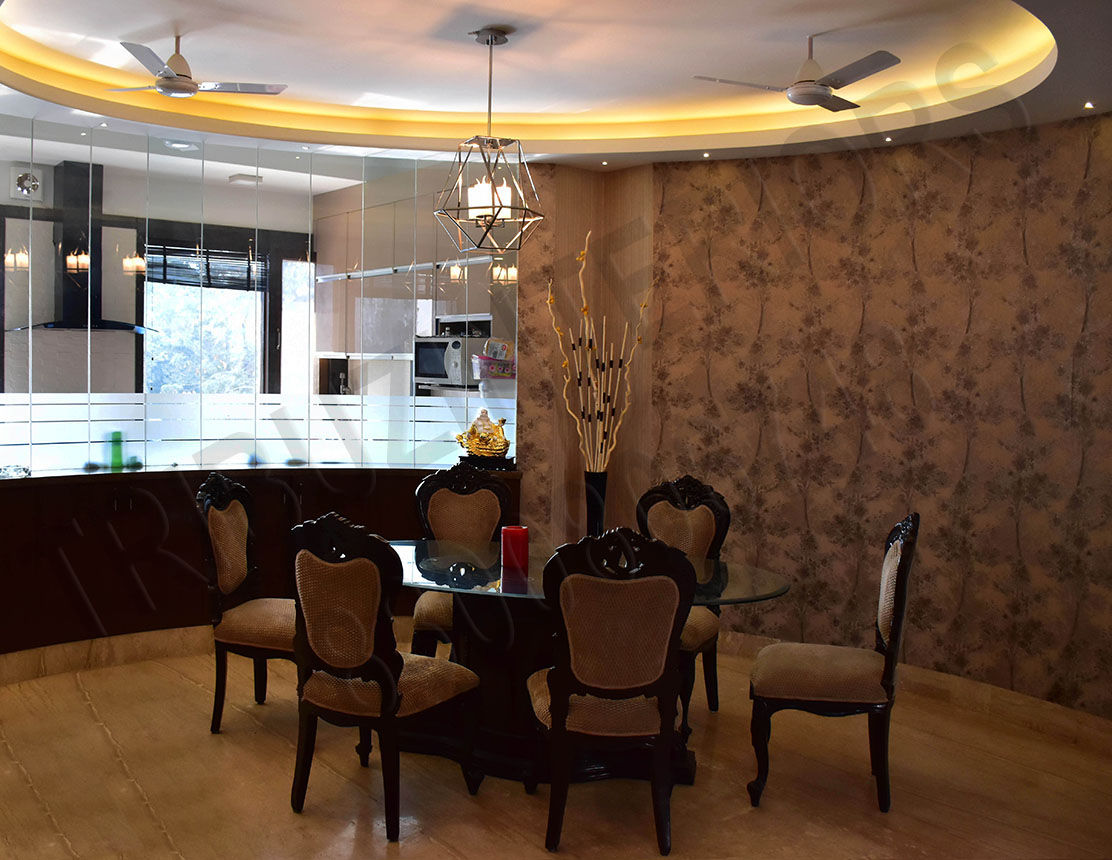 Villa, Tribuz Interiors Pvt. Ltd. Tribuz Interiors Pvt. Ltd. Столовая комната в эклектичном стиле