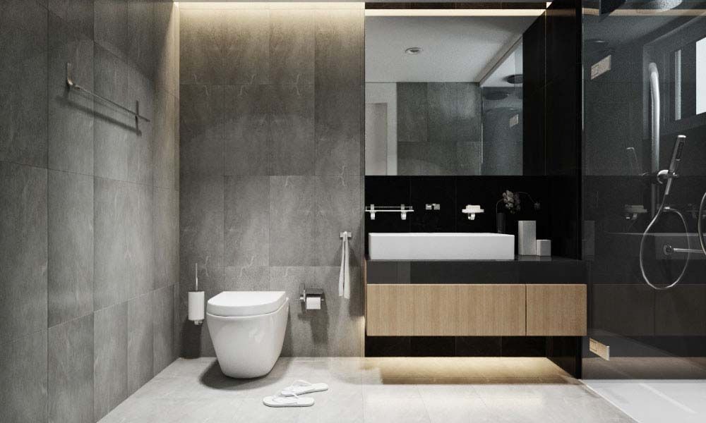 homify Modern bathroom