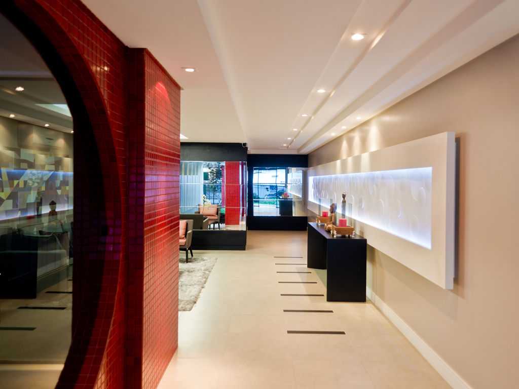 Áreas de Lazer - Edifício Nantai, SZ ARQUITETURA SZ ARQUITETURA Modern Corridor, Hallway and Staircase