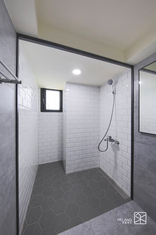 磁磚跳色 禾廊室內設計 Eclectic style bathroom