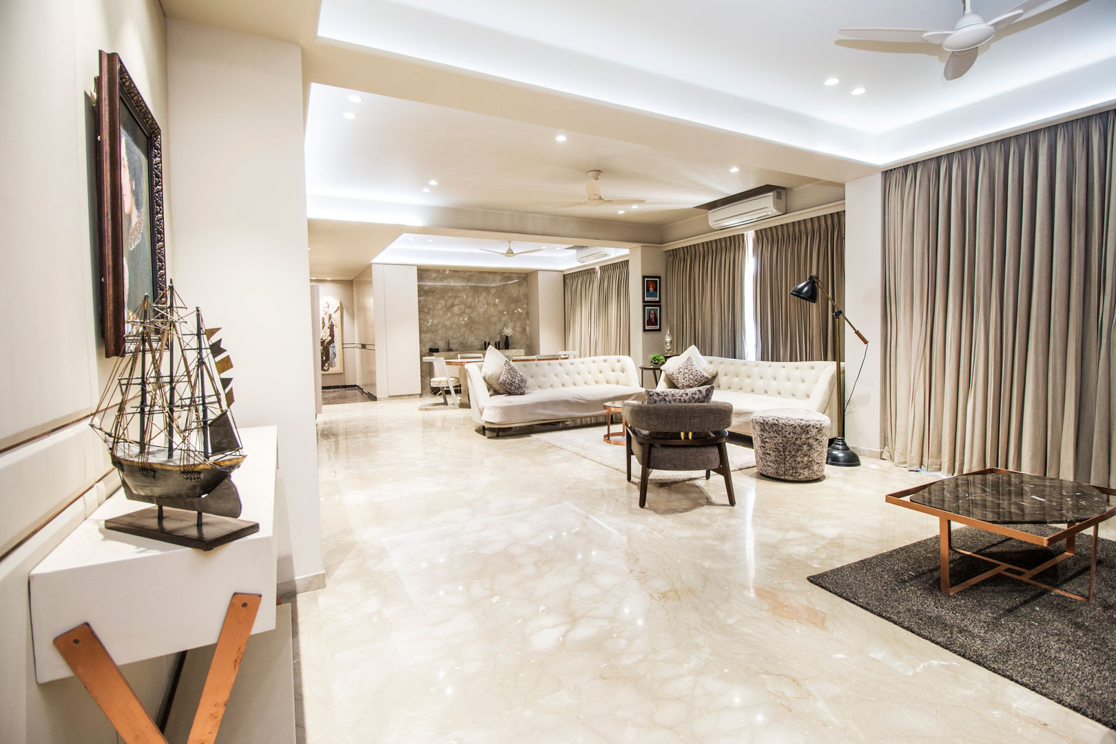 APARTMENT - RATNAKAR CALEDONIA , DESIGNER'S CIRCLE DESIGNER'S CIRCLE Salon asiatique