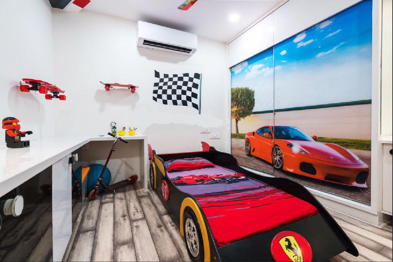 Kids bedroom with car theme homify