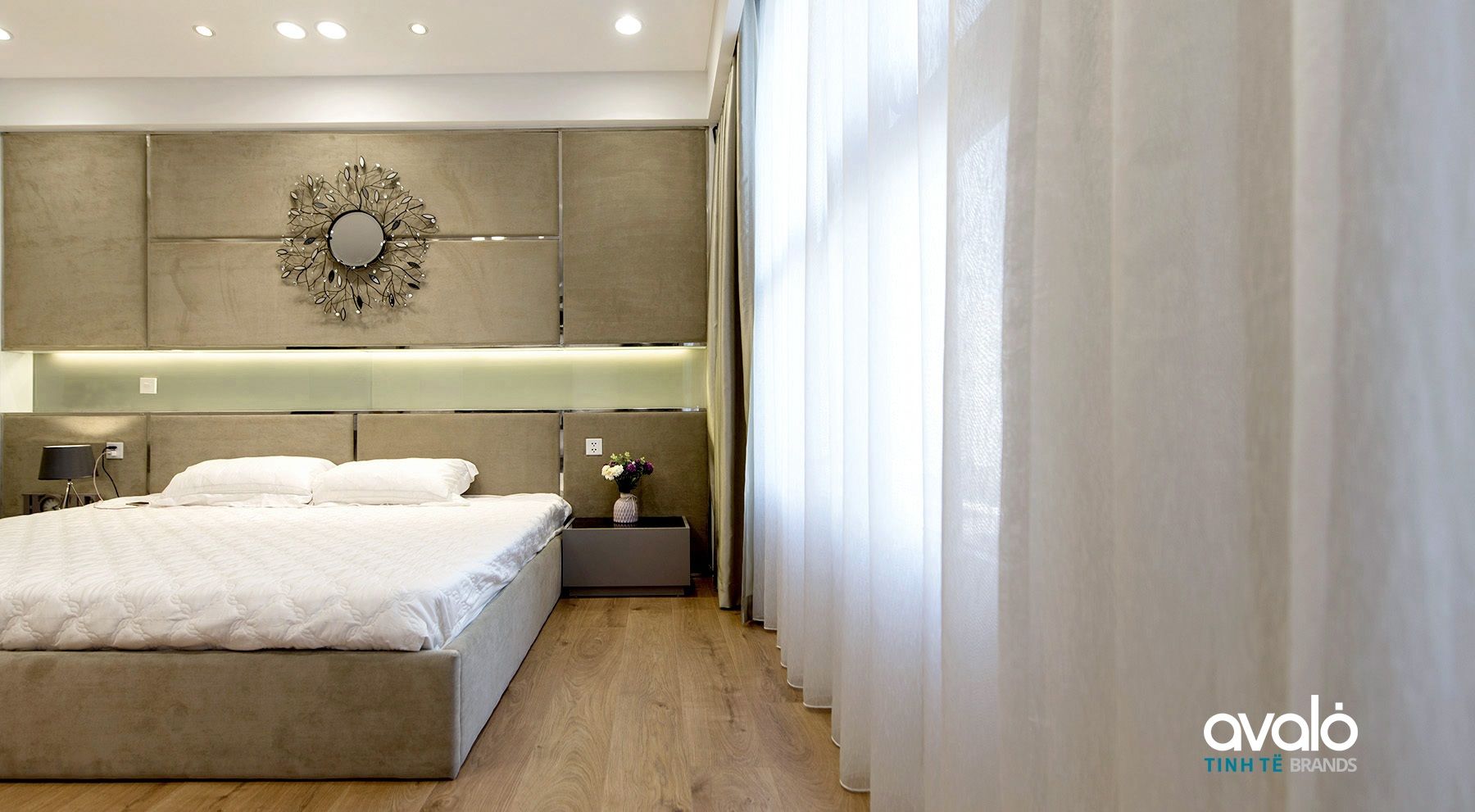 Căn hộ Park Hill ấm cúng và tiện dụng, CÔNG TY CỔ PHẦN NỘI THẤT AVALO CÔNG TY CỔ PHẦN NỘI THẤT AVALO Dormitorios modernos