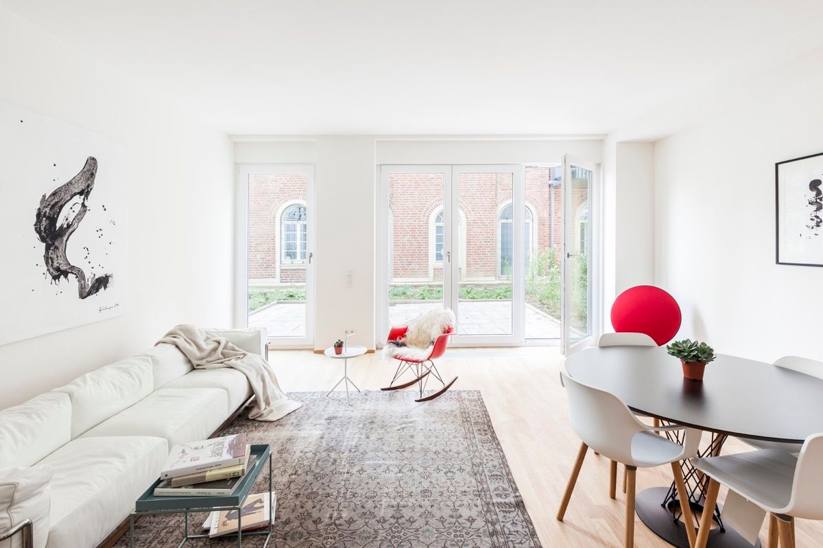 Apartment in Mannheim, Massimo Del Prete Fotografie Massimo Del Prete Fotografie ห้องนั่งเล่น