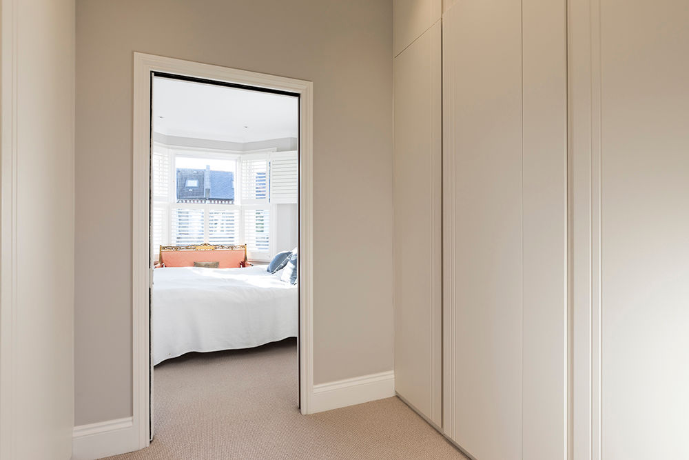 Jess & Hugo's Shepherd's Bush Renovation, Model Projects Ltd Model Projects Ltd Classic style bedroom pocket door