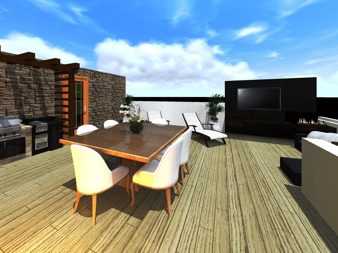 Casa R.B, HC Arquitecto HC Arquitecto Patios & Decks