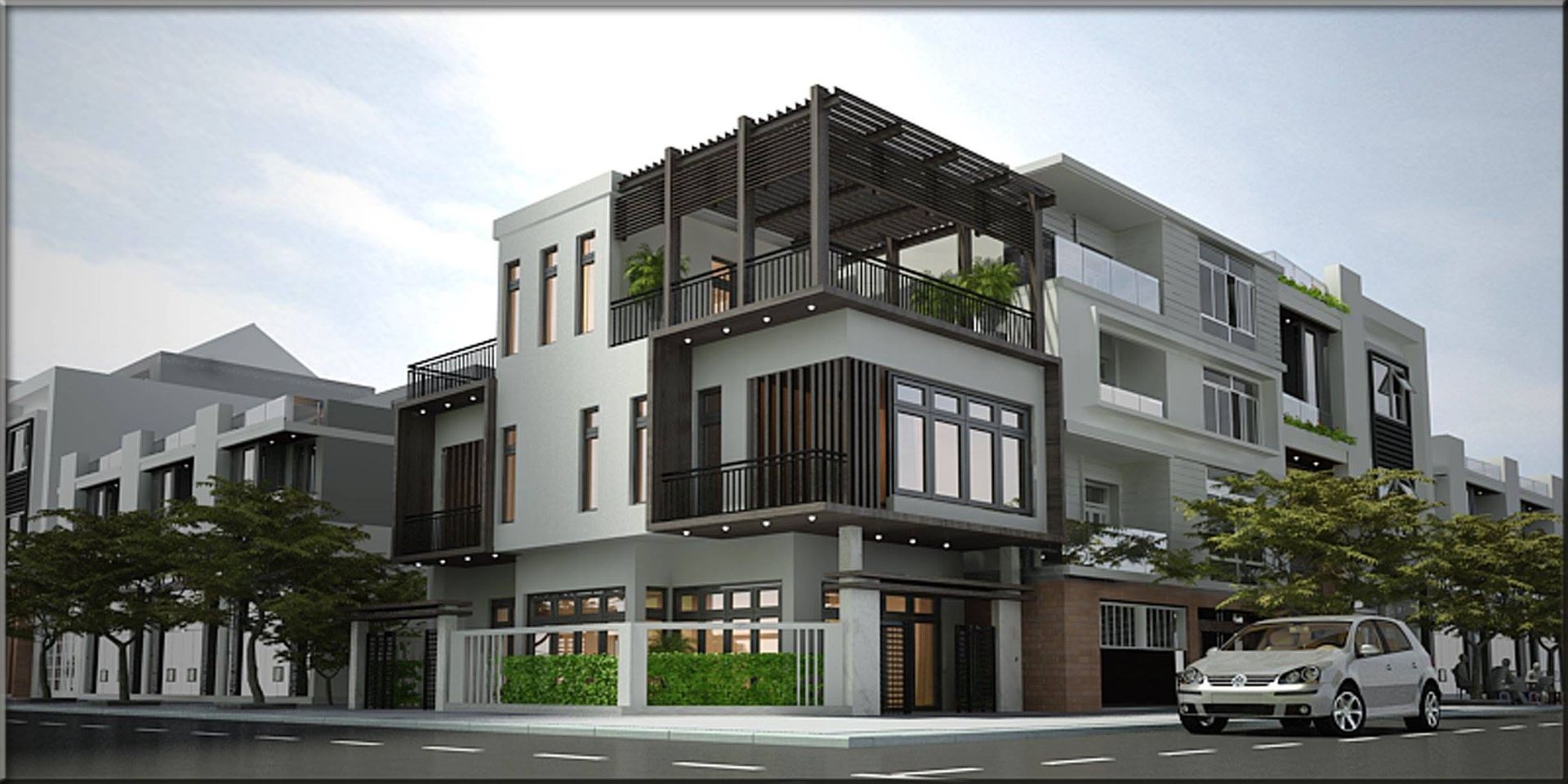 NHÀ PHỐ ANH DOANH, Kiến trúc Việt Xanh Kiến trúc Việt Xanh Modern houses